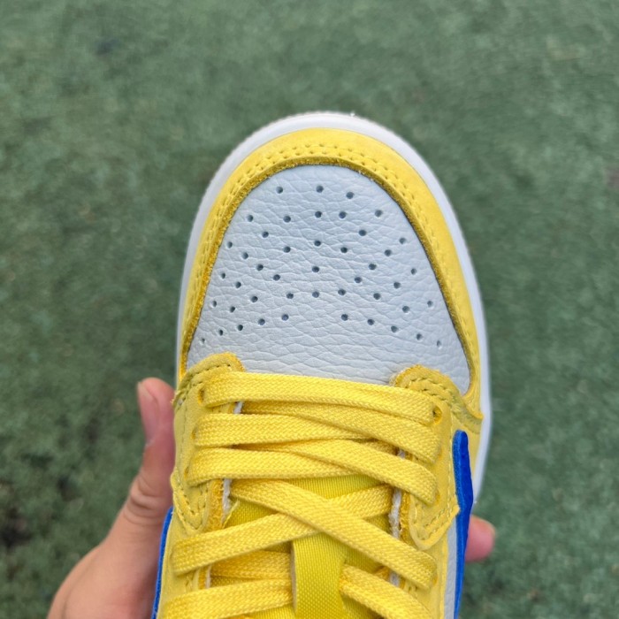 Authentic Authentic Travis Scott x Air Jordan 1 Low “Canary” Kids