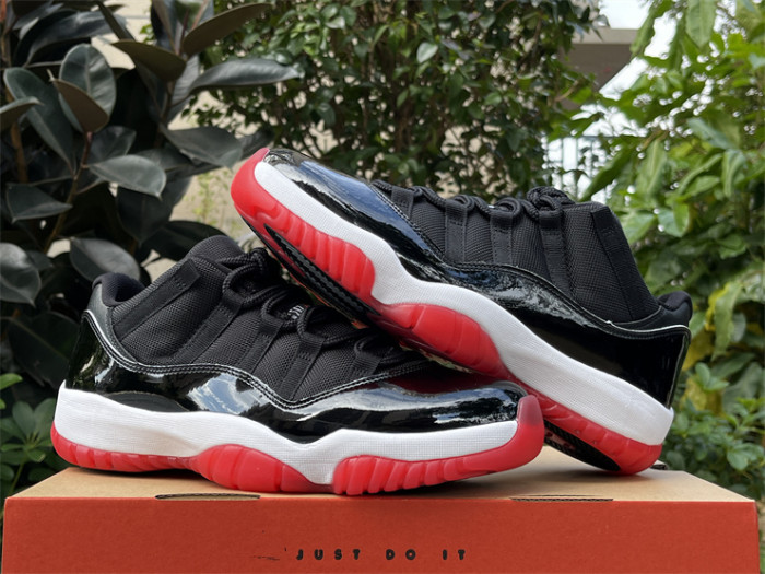Authentic Air Jordan 11 Low “Bred” 2025
