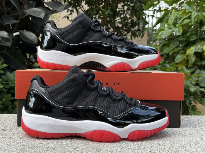 Authentic Air Jordan 11 Low “Bred” 2025