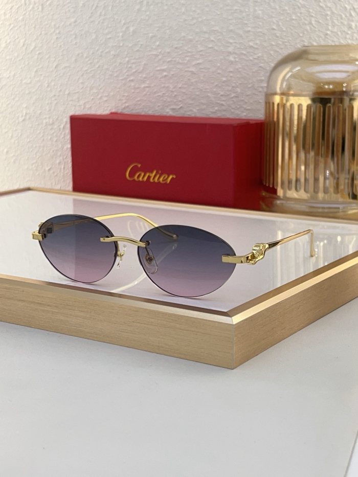 Cartier Sunglasses AAAA-8019