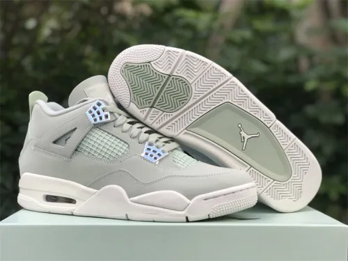 Authentic Air Jordan 4 Seafoam Sail GS