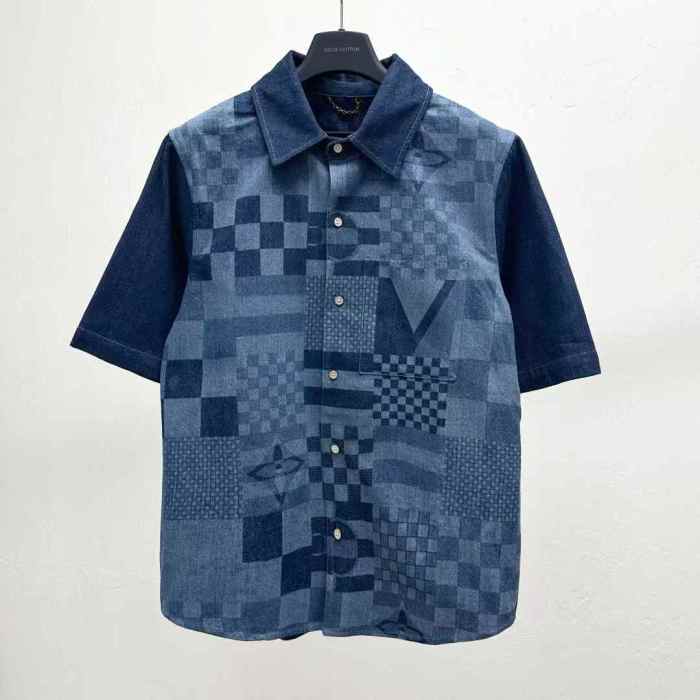 LV Shirt High End Quality-1176