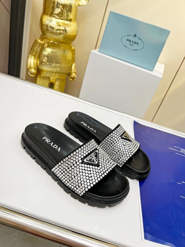 Prada women slippers 1：1 quality-139