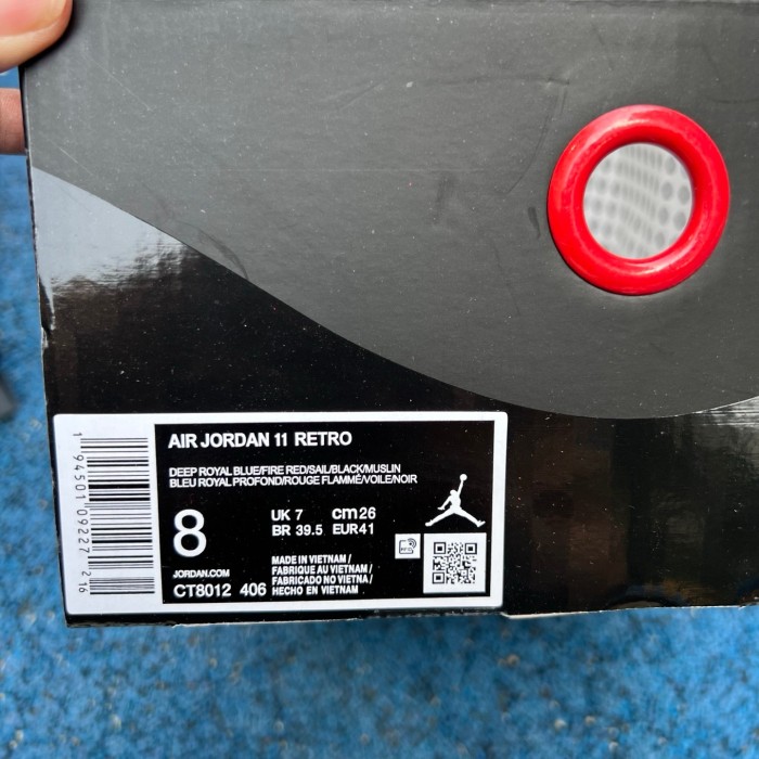 Authentic Air Jordan 11  Deep Royal Blue