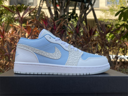 Authentic Nike Air Jordan 1 Low  Blue Tint