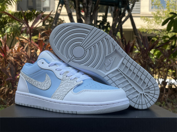 Authentic Nike Air Jordan 1 Low  Blue Tint