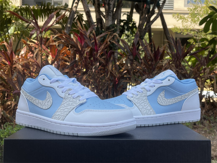 Authentic Nike Air Jordan 1 Low  Blue Tint