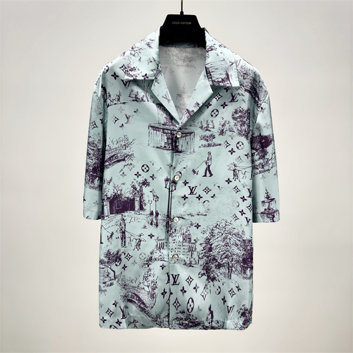 LV Shirt High End Quality-1203