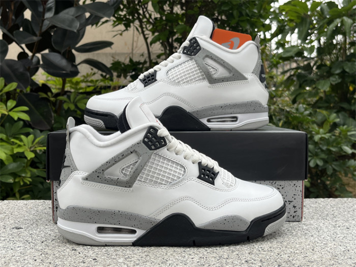 Authentic Air Jordan 4 OG “White Cement” 2025