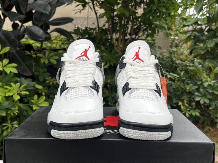 Authentic Air Jordan 4 OG “White Cement” 2025