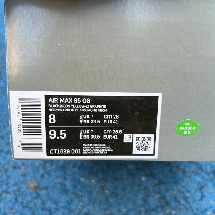 Authentic Nike Air Max 95 OG Neon  CT1689-001