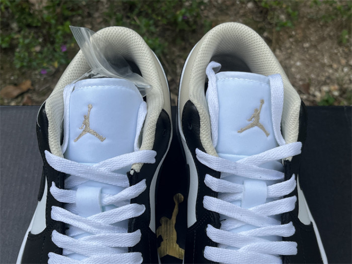 Authentic Air Jordan 1 Low “Black Toe Rattan”