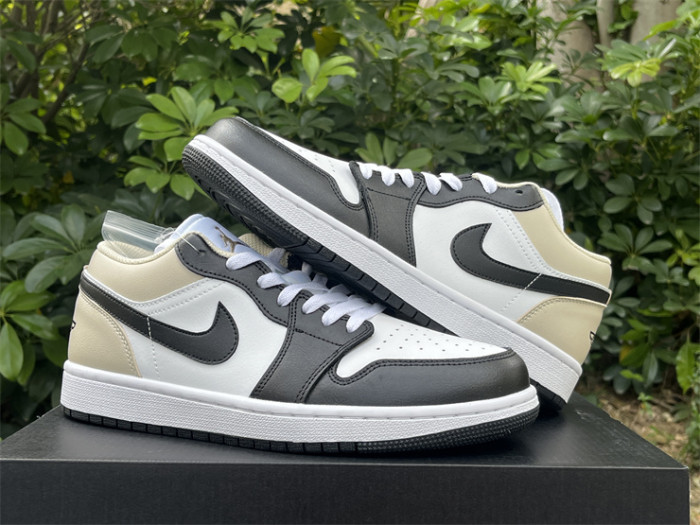 Authentic Air Jordan 1 Low “Black Toe Rattan”