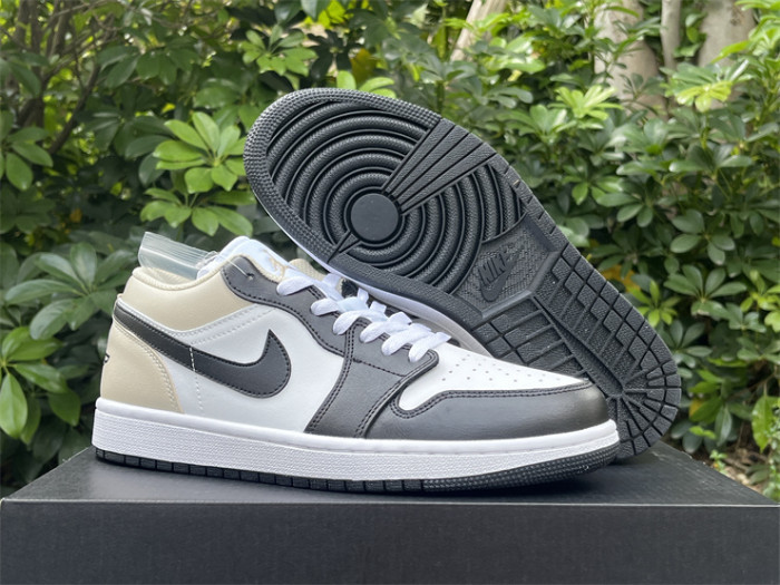 Authentic Air Jordan 1 Low “Black Toe Rattan”   GS