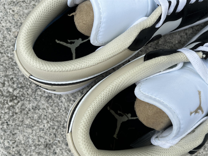 Authentic Air Jordan 1 Low “Black Toe Rattan”