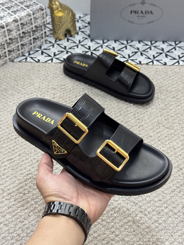 Prada men slippers 1：1 quality-056