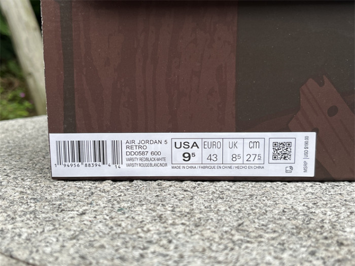 Authentic  Air Jordan 5 “Raging Bull”  Restock