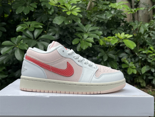 Authentic Air Jordan 1 Low “Strawberry Milkshake”    Women