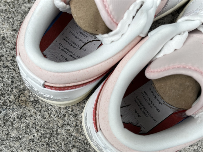 Authentic Air Jordan 1 Low “Strawberry Milkshake”    Women
