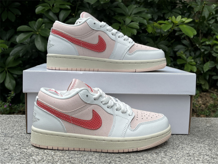 Authentic Air Jordan 1 Low “Strawberry Milkshake”    Women