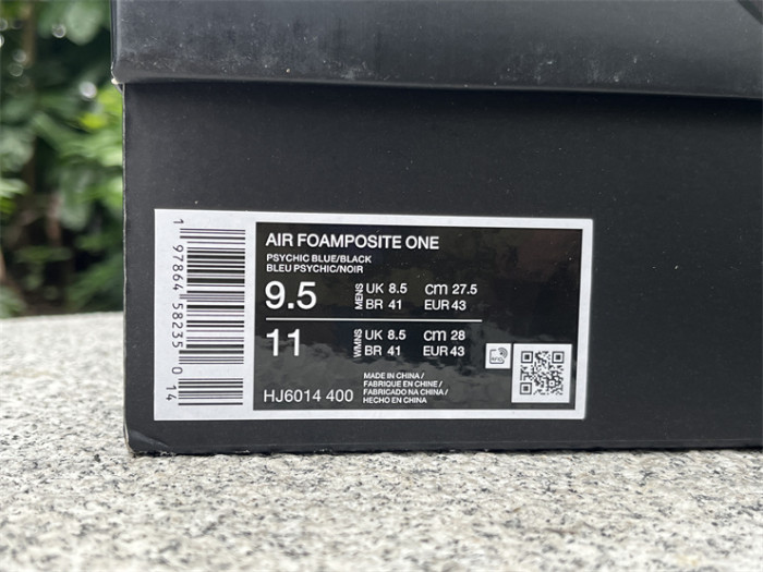 Authentic Nike Air Foamposite One  Psychic Blue