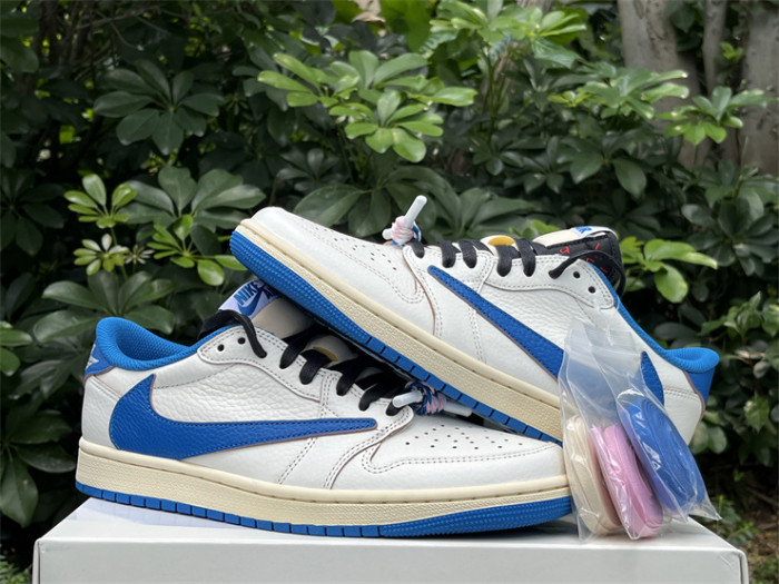 Authentic Travis Scott x fragment design x Air Jordan 1 Low OG