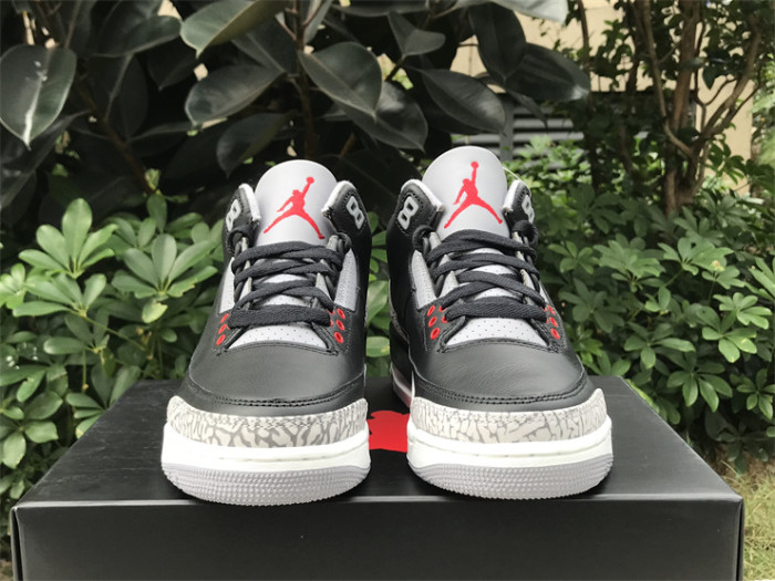 Authentic Air Jordan 3 “Black Cement” 2024 GS