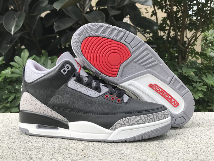 Authentic Air Jordan 3 “Black Cement” 2024 GS