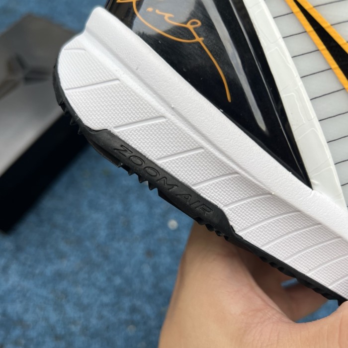 Authentic Nike Kobe 4 Protro White Black Del Sol