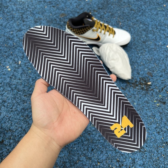 Authentic Nike Kobe 4 Protro White Black Del Sol