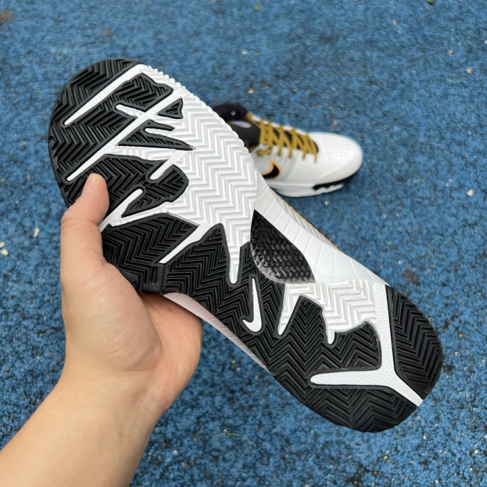 Authentic Nike Kobe 4 Protro White Black Del Sol