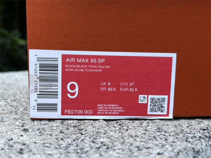 Authentic Nike Air Max 95 Corteiz Honey Black