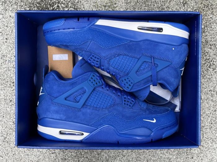 Authentic Air Jordan 4 Nigel Brick by Brick Blue