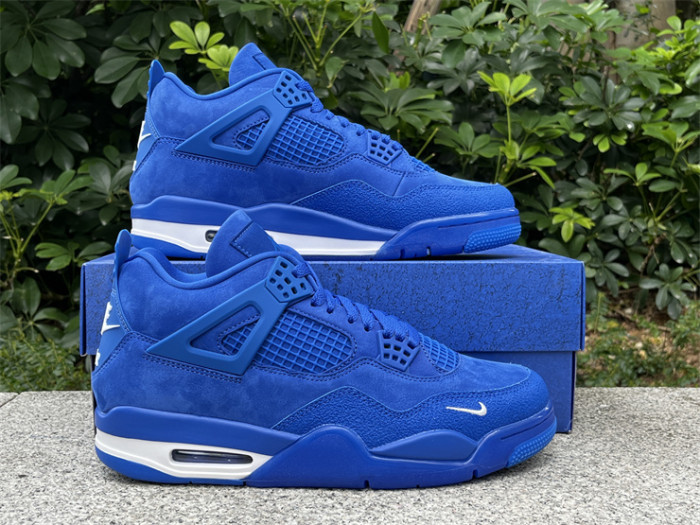 Authentic Air Jordan 4 Nigel Brick by Brick Blue