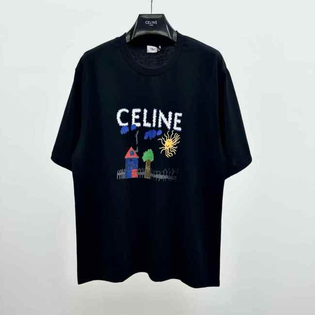 Celine shirt high end quality-113