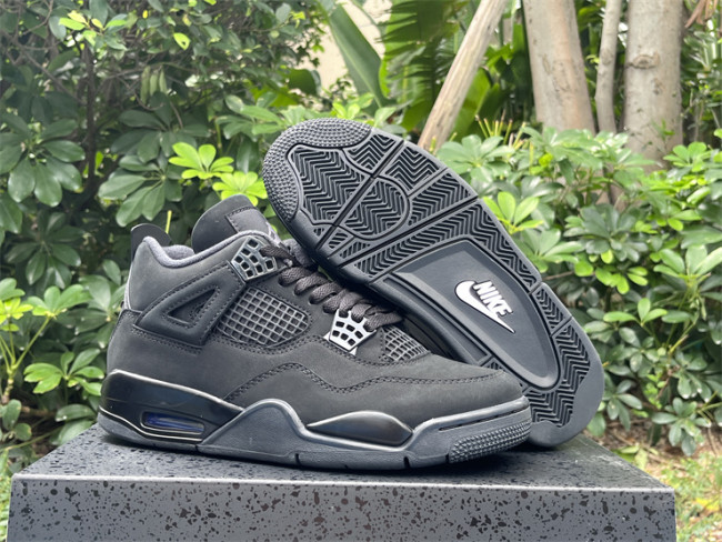 Authentic Air Jordan 4 “Black Cat” 2025  GS
