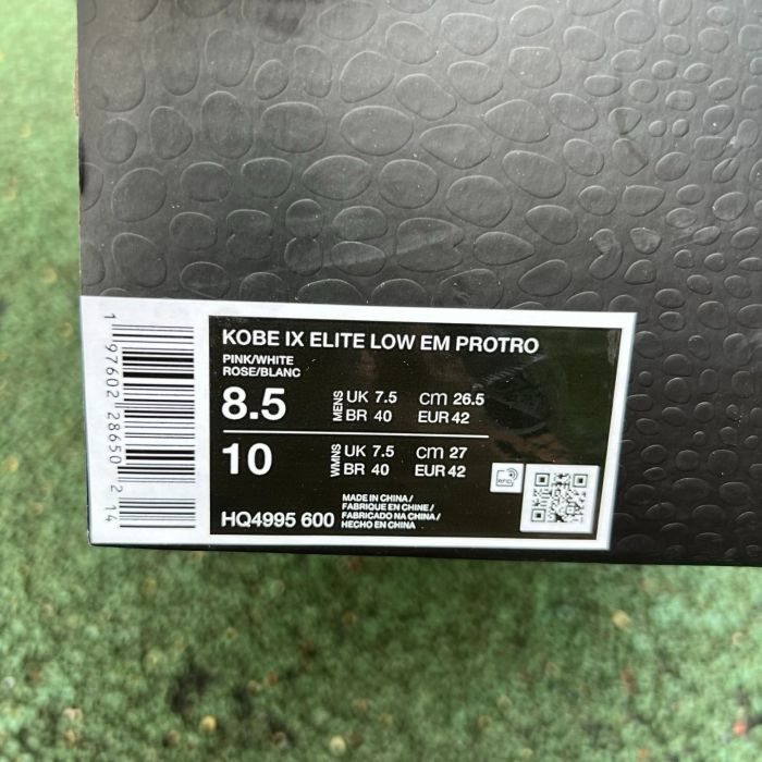 Authentic Kobe 9 EM Low Protro Kay Yow Think Pink