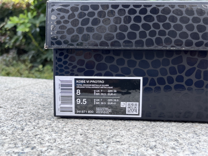 Authentic Nike Kobe 6 Protro Total Orange