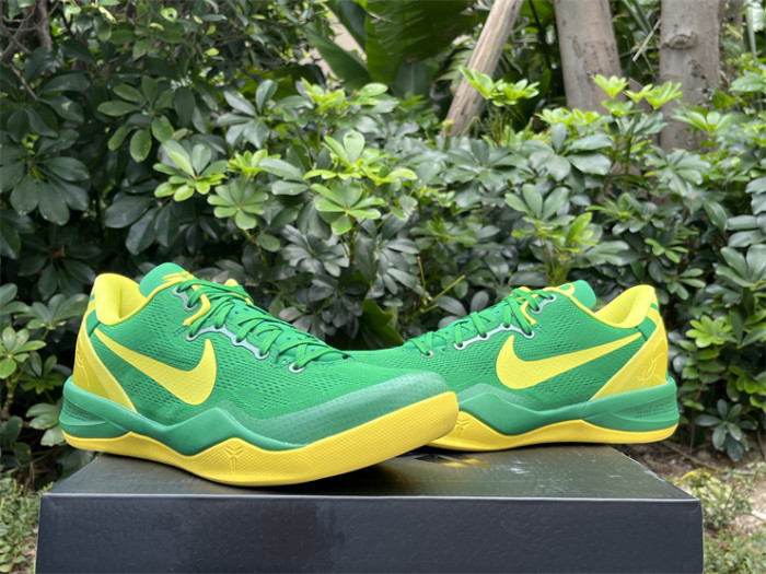 Authentic Kobe 8 Protro Oregon Ducks PE Green