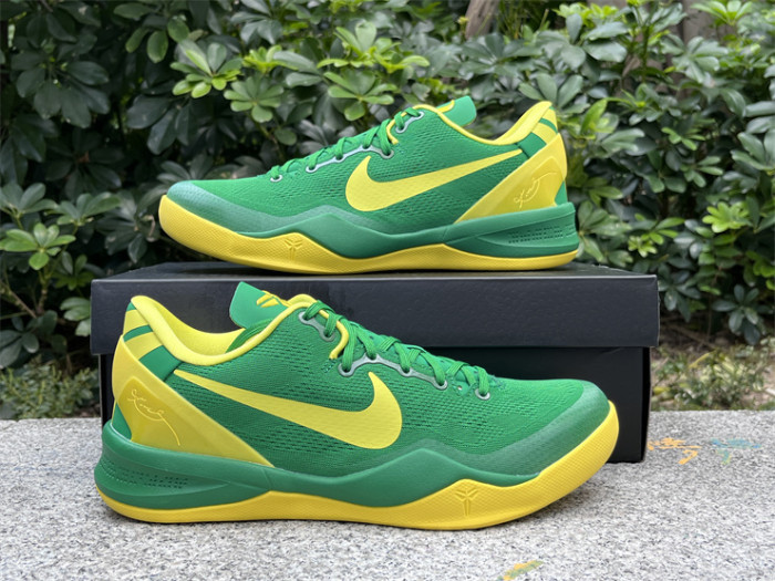 Authentic Kobe 8 Protro Oregon Ducks PE Green
