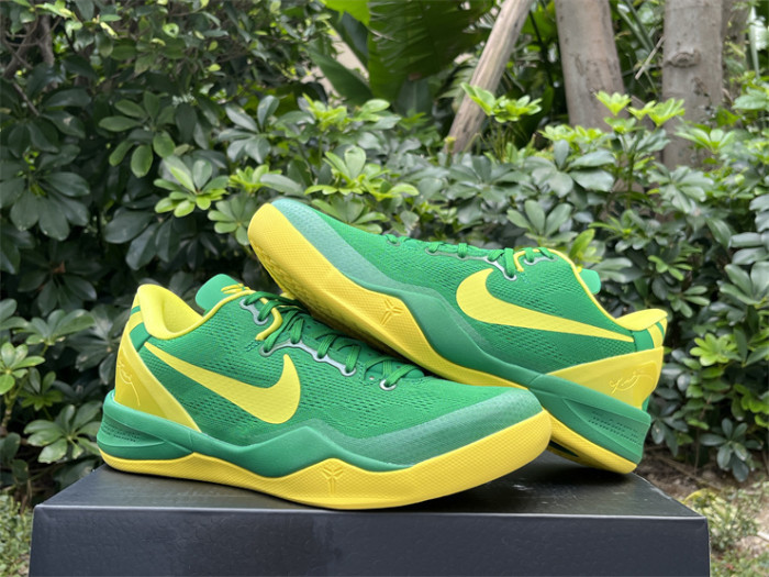Authentic Kobe 8 Protro Oregon Ducks PE Green
