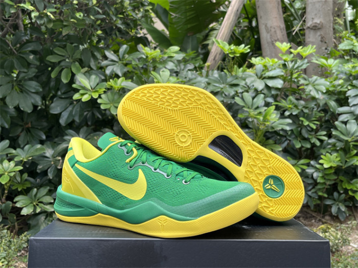 Authentic Kobe 8 Protro Oregon Ducks PE Green