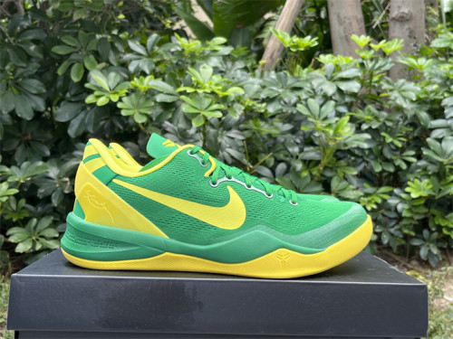Authentic Kobe 8 Protro Oregon Ducks PE Green