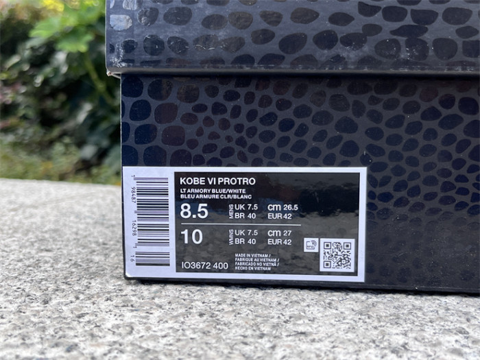 Authentic Nike Kobe 6 Protro “Light Armory Blue”