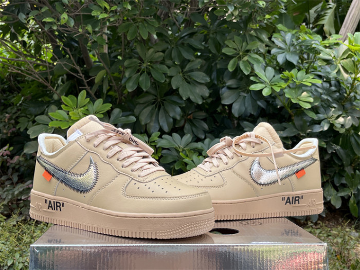 Authentic Off White  Air Force 1 Sesame