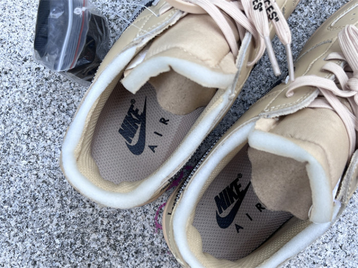 Authentic Off White  Air Force 1 Sesame