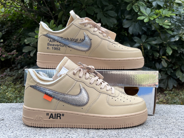 Authentic Off White  Air Force 1 Sesame