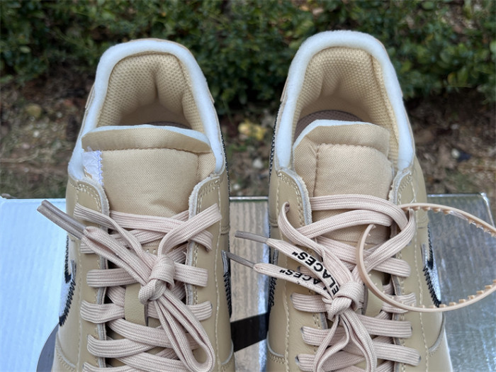 Authentic Off White  Air Force 1 Sesame