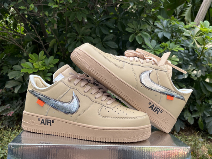 Authentic Off White  Air Force 1 Sesame