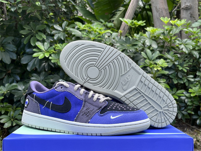 Authentic Zion Williamson x Air Jordan 1 Low OG “Voodoo”Blue GS